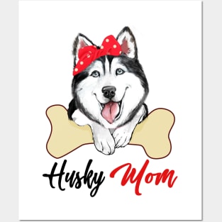 Husky Mom Dog Owner Mothers Day Gift Posters and Art